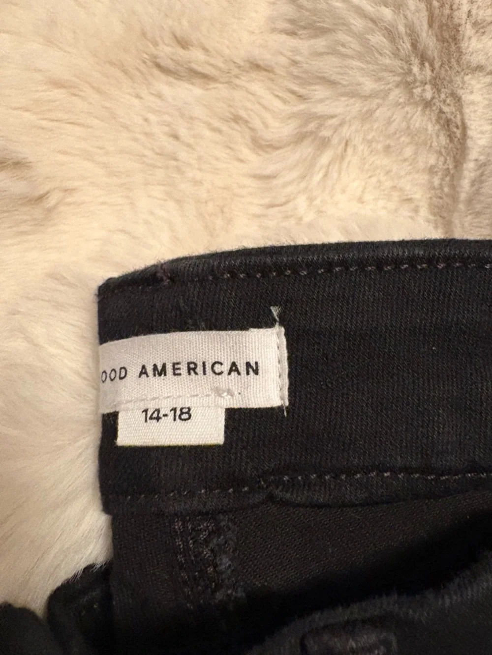 Good American Black Good Leg Jeans - Good Legs size 14-18